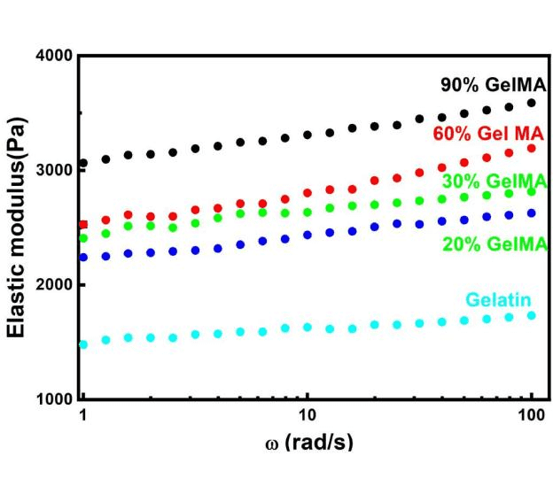 GelMA elastic modulus
