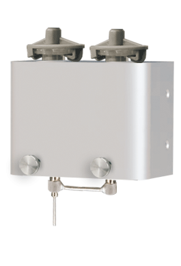 Coaxial dual-component head